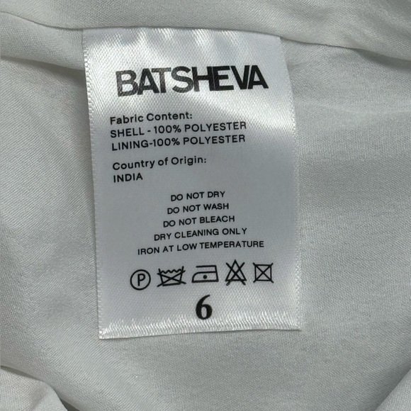 Batsheva NEW Octavia Cocktail Party Formal Midi Dress in Silver Sequin Size 6 - Picture 13 of 13